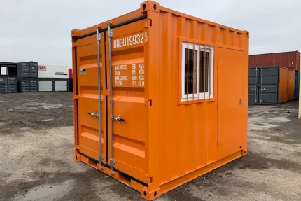 MINICONTENEDOR DE 9 PIES CON PUERTA Y VENTANA